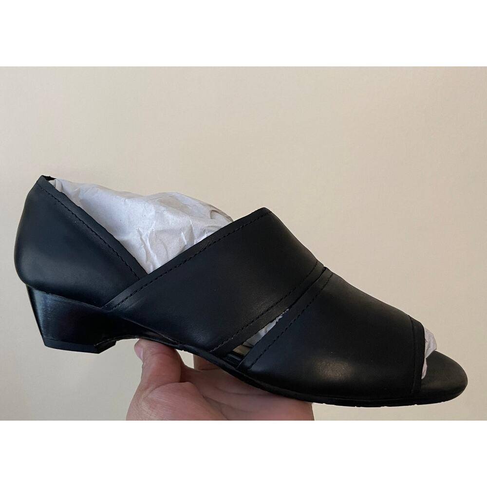 Newt Amalfi by Rangoni Dublino Womens Size 7 Black Heel Sandals - Picture 4 of 12